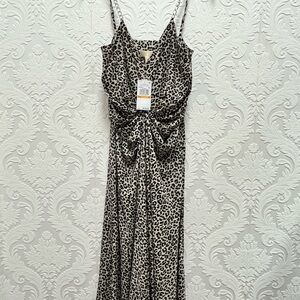 MICHAEL Michael Kors Leopard Print Maxi Dress for Cocktail Nights